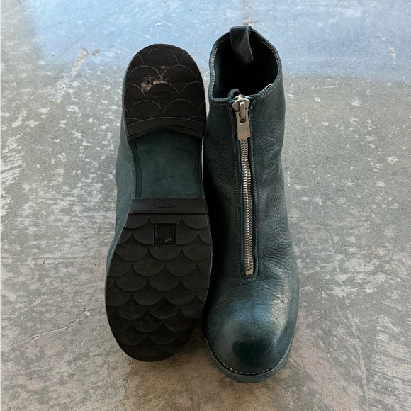 Guidi Front Zip Mid Boot Leather Blue Size 42 - Picture 3 of 7